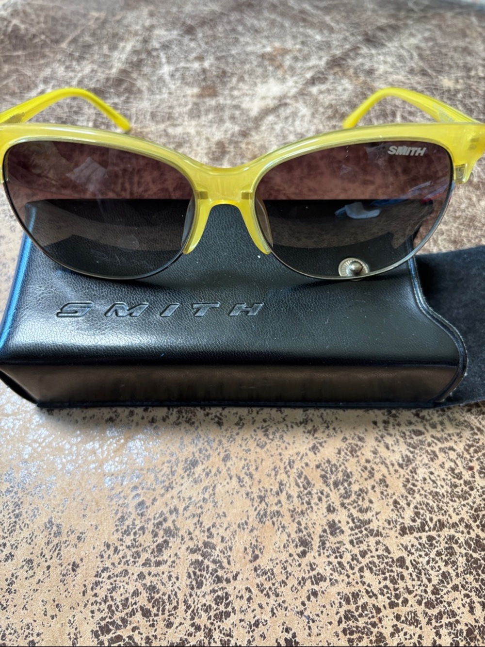 SMITH Yellow Cat-Eye Women's Sunglasses